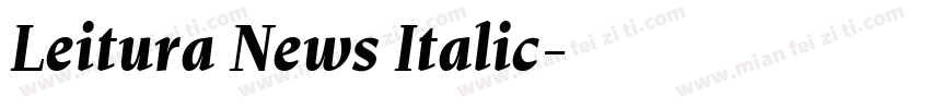 Leitura News Italic字体转换